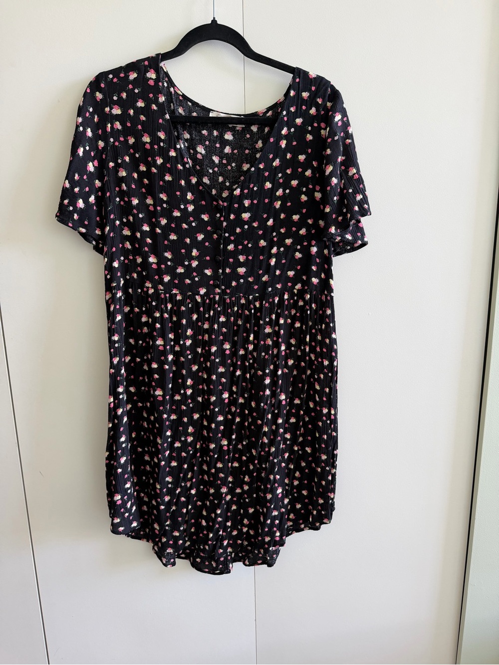 Propaganda flowered flutter sleeve dress